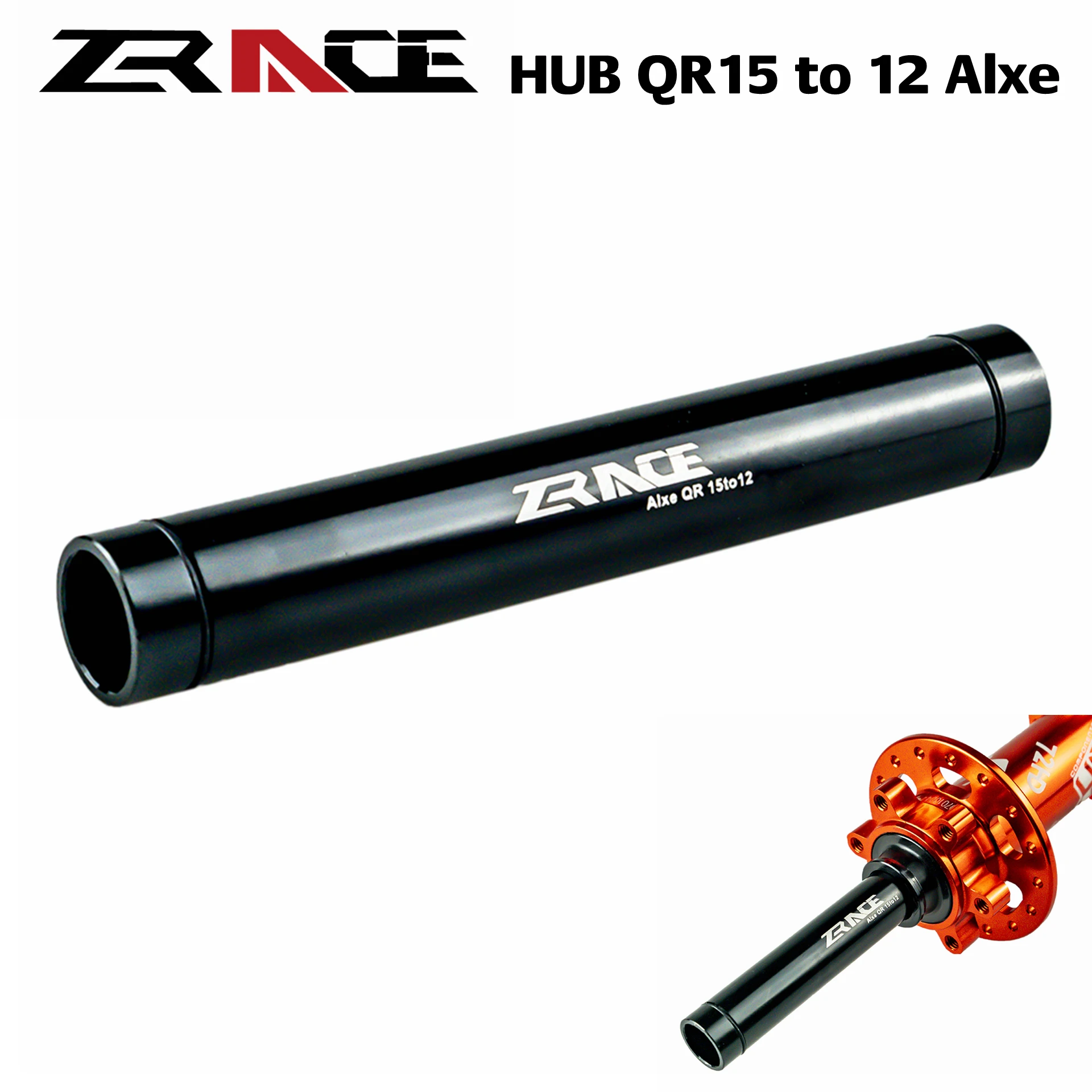 

Converter adapter ZRACE 15x100 to 12x100, QR15 to QR12, eject from 15mm to 12mm, to disk brake bike