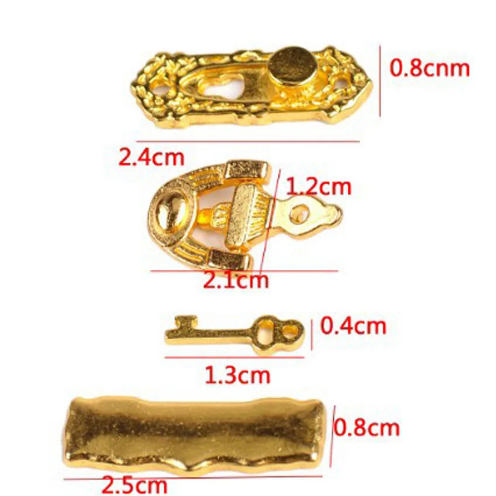 

4 Dolls House Miniature Fittings Door Furniture Mail Slot Letter Box Knocker