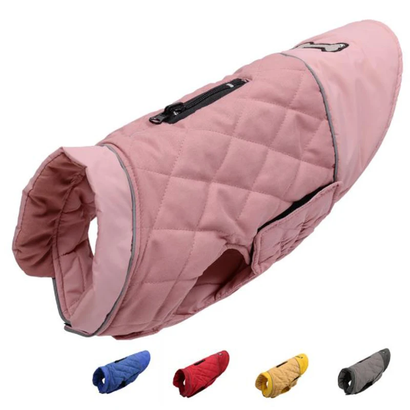 

New Warm Dog Cotton Coat Jacket Reversible Waterproof Pet Costume Clothes for Labrador Pitbull Golden Retriever 7 Sizes 5 Color
