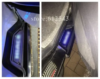 

led door sill scuff plate protector strip for Toyota Hiace 200 2004 2005 2006-2017 accessories Illuminated door sills threshold