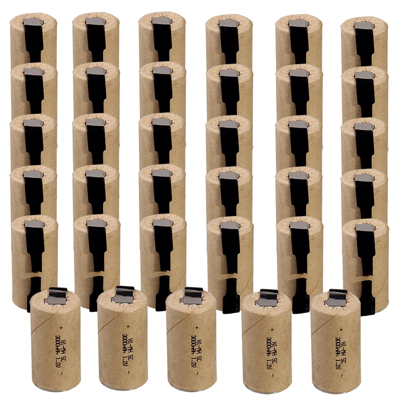 New Arrival! 35 pieces power tool battery SC 1.2V NIMH batteries for screwdriver drills 3000mah COLOR RANDOM | Электроника