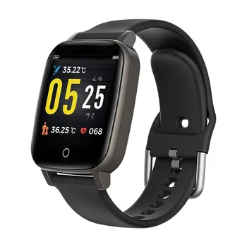 

T1 Smart Watch Thermometer Measuring Body Temperature Heart Rate Blood Pressure Monitor Pedometer Sports Smart Bracelet