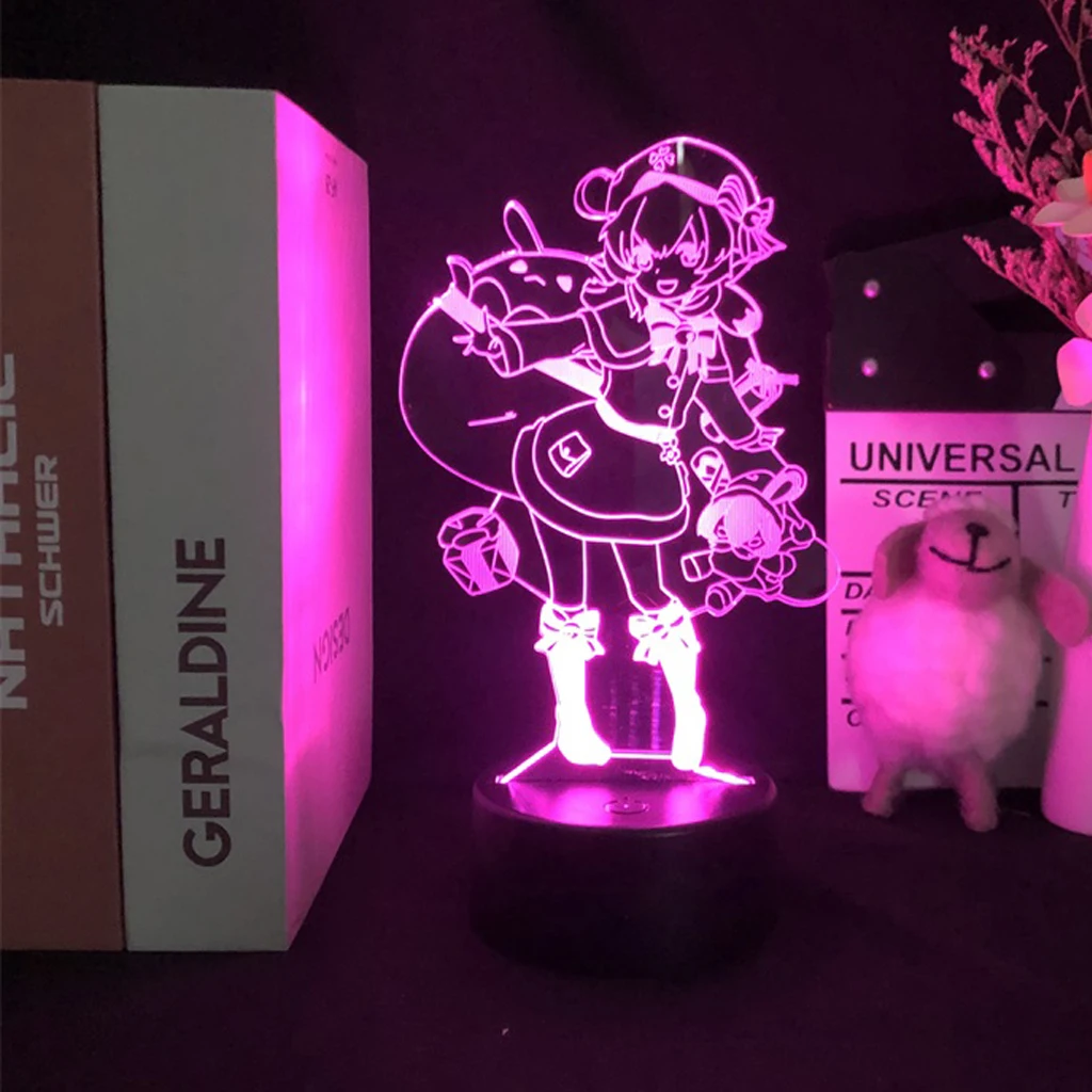 Night Light Klee Lamp Led Lamp Anime Figure Night Light Kids Led