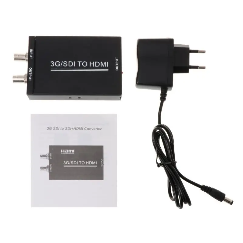 NK-M008 SDI в HDMI конвертер 3g SD HD SDI видео адаптер коммутатор разветвитель устройств - Цвет: EU Plug