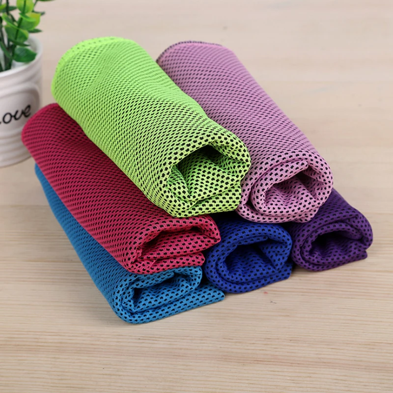 Sports Towel Microfiber Towel Summer Cold Feeling Sport Towels Outdoor Microfiber Towel Quick-Drying Cooling Swimming Gym Sea Beach Towel Household Items