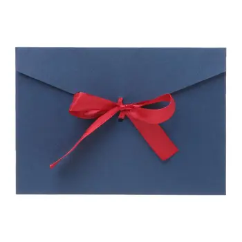 

10pcs Retro Vintage Blank Bow Paper Envelopes For Letter Greeting Cards Wedding Party Invitations Postcard