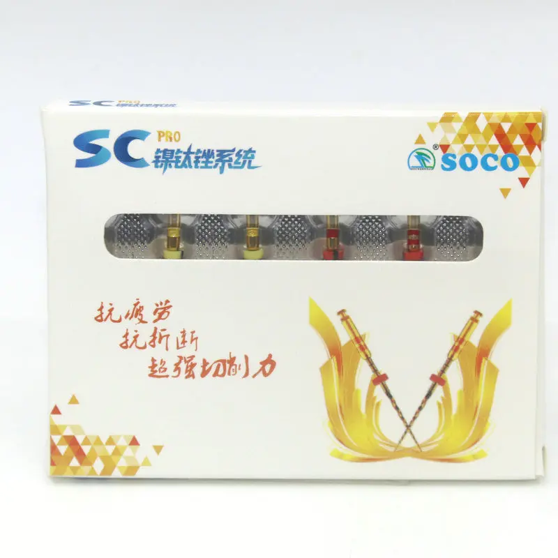 Najtaniej Narzędzie stomatologiczne SOCO SC Pro pliki obrotowe 25mm różne pliki Endo kanał korzeniowy dla stomatologii endodontyczne stomatologiczne