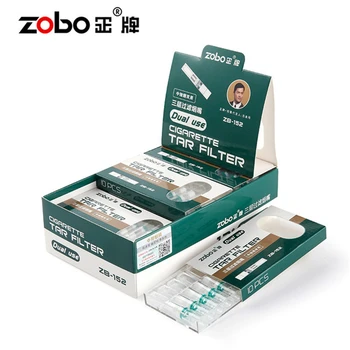 

Zobo 120pcs Cigarette Holder Filter Disposable Triple Filter Thick Cigarette Thin Cigarette Universal Cigarette Holder