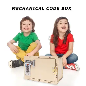 

DIY Mechanical Password Box Develop Intelligence Endless Happiness Building Model Toys Science Projects Experiment Kits