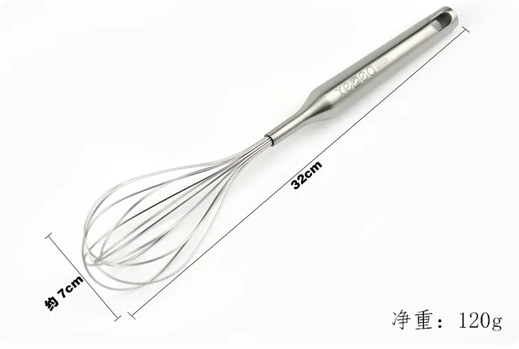 Eggbeater 304 нержавеющая сталь инструмент для выпечки ручной взбиватель яиц кулинарный блендер гаджет кухонный инструмент 6BTH044 - Цвет: A