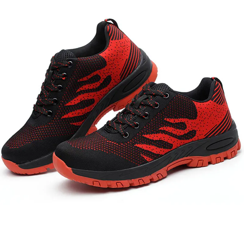 

Hot Selling Men Safety Work Shoes Steel Toe Lightweight Hiking Trekking Outdoor Sneakers -B5