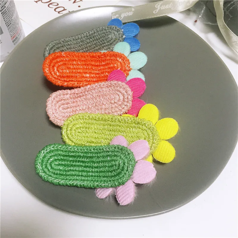 DIY时尚发夹材料秋冬款彩色毛线针织BB夹套半成品贴片配件货源 图片_高清大图 - 阿里巴巴 - 1 (1)