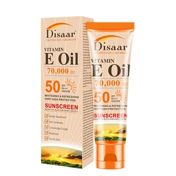 

Disaar 2PCS SPF 50++ Sunscreen Face Cream Waterproof Sunblock Whitening Isolation Moisturizing Oil Control Face Skin Care Sunblo