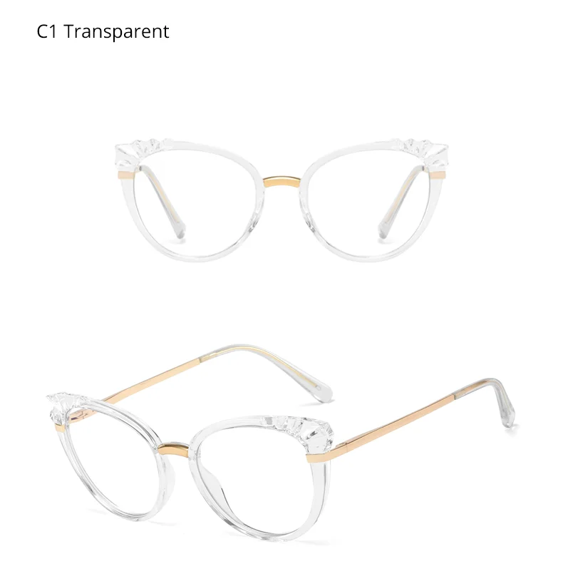 Ralferty frauen Gläser Rahmen Luxus Marke Designer Cat Eye Brille Optische Myopie Brillen Rahmen Für Frauen Oculos De Grau – Detail 7