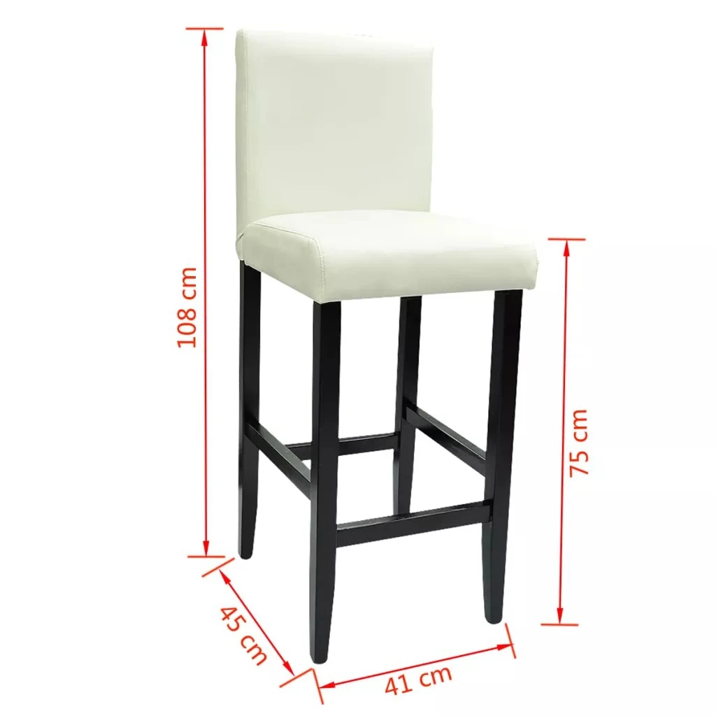 

Modern Simple Bar Stool Wrought Wood Bar Chairs White High Stool Modern Dining Chair Iron Leisure Chair Nordic Bar Chair 2pcs