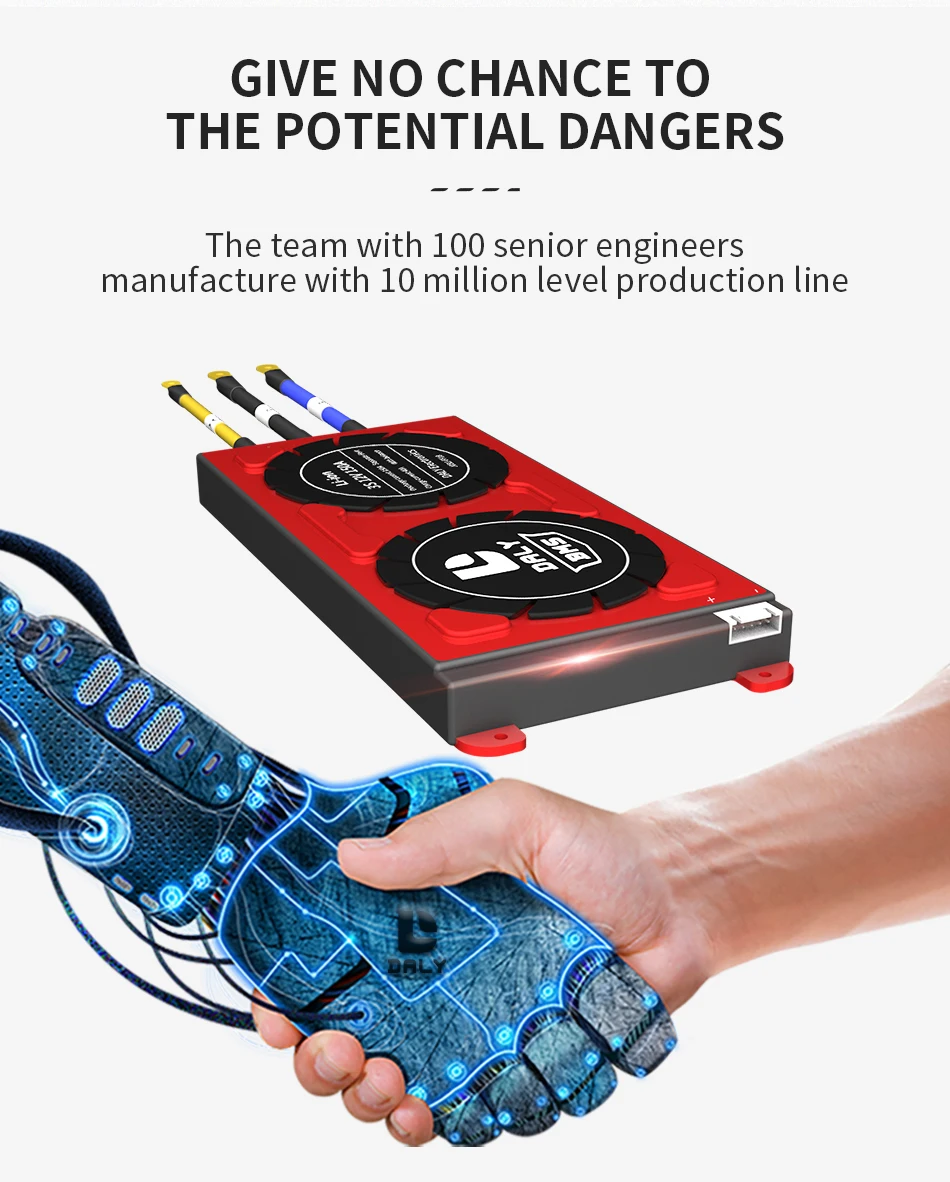 Daly BMS Li-Ion LiFePO4 BMS 3s-24s 12V 24v 36V 48V 60V 72V 29,6 in15A 20A 30A 40A 50A 60A 80A 100A 120A 150A Lithium battery BMS