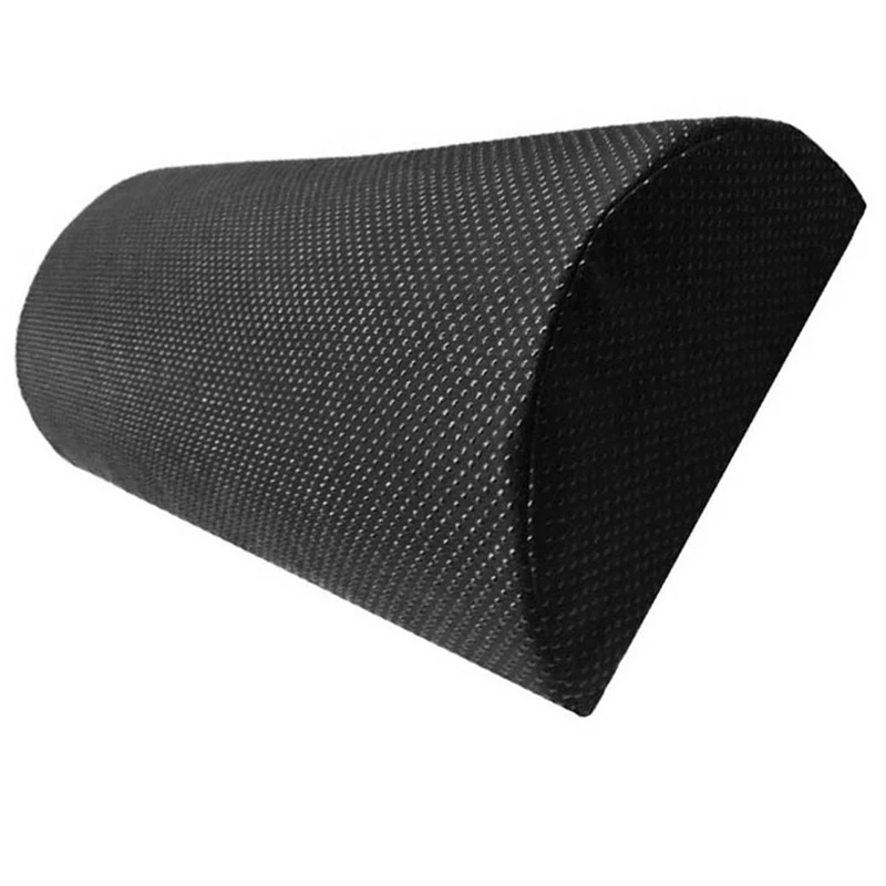 Противоскользящая подушка для ног, коврик для снятия боли в колене, дизайн полуцилиндра для дома и офиса (черный)