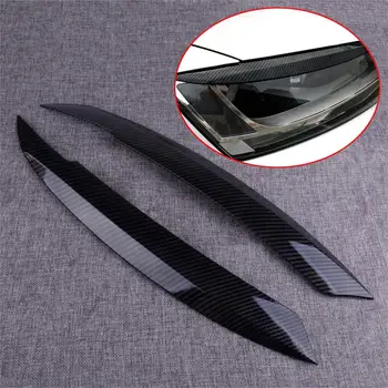

DWCX 2PCS Headlight Eyelid Trim Eyebrow Cover Fit for VW Jetta MK6 Sagitar NCS 2010 2011 2012 2013 2014 2015 2016 2017 2018
