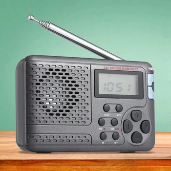

ABDZ -Portable Radio Am/Fm/Sw Pocket Radio with Lcd Sn Multi-Band Digital Stereo Dsp Radio Receiver