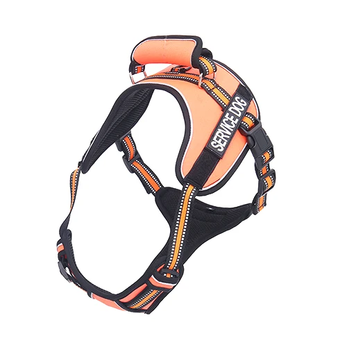 Orange Dog Harness Высококачественный взрывобезопасный жилет для собак, светоотражающие ремни для маленьких и больших собак, французский бульдог, мопс dresspet - Цвет: Orange Dog Harness