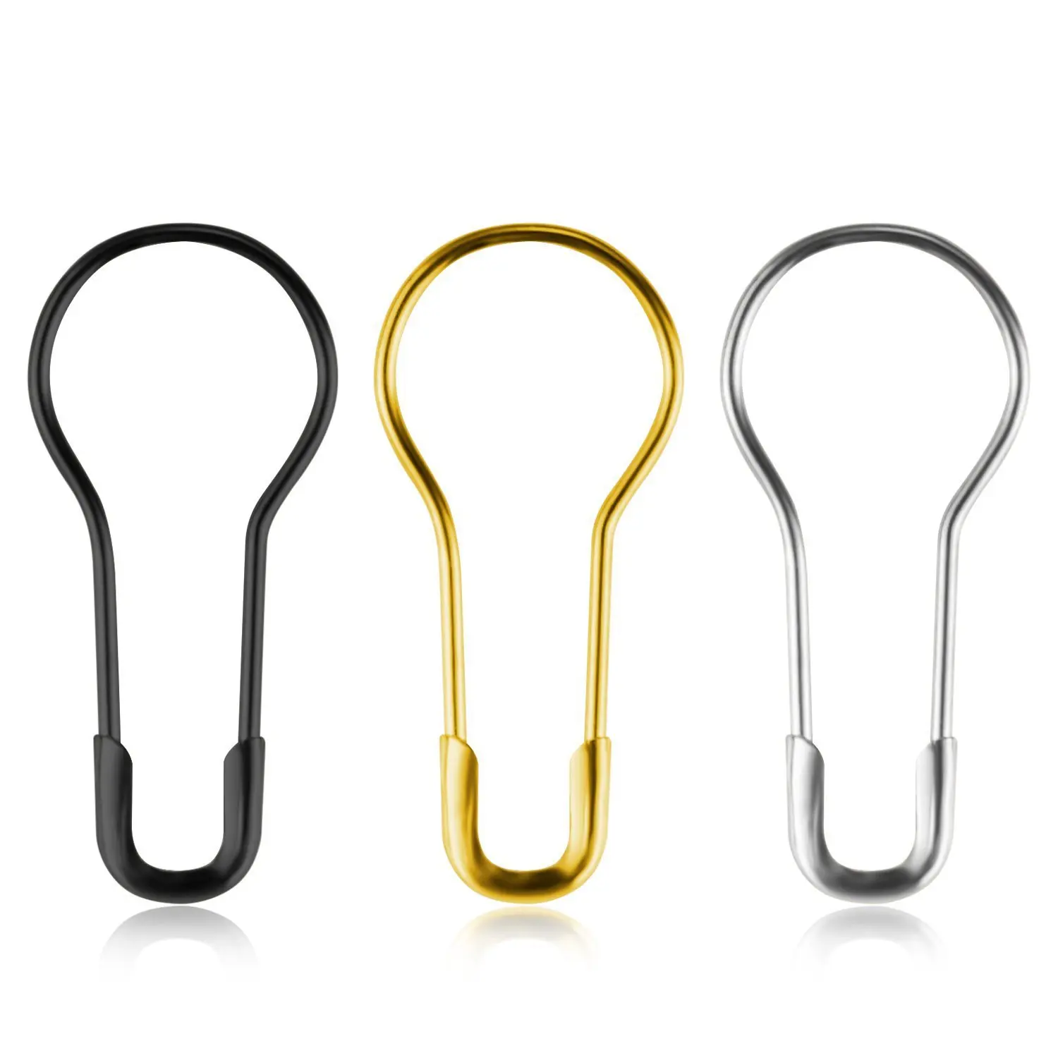 High Quality Copper And Iron Gourd Brooch Tag Safety Pin Clothing Accessories 1000 20-Color Selectable
