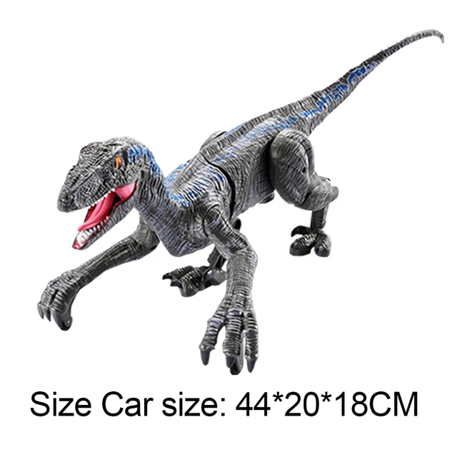 2.4G RC Dinosaur Raptor Jurassic Remote Control Velociraptor Toy Electric Walking Dino dragon Toys For Childrens Christmas GiftsGreen