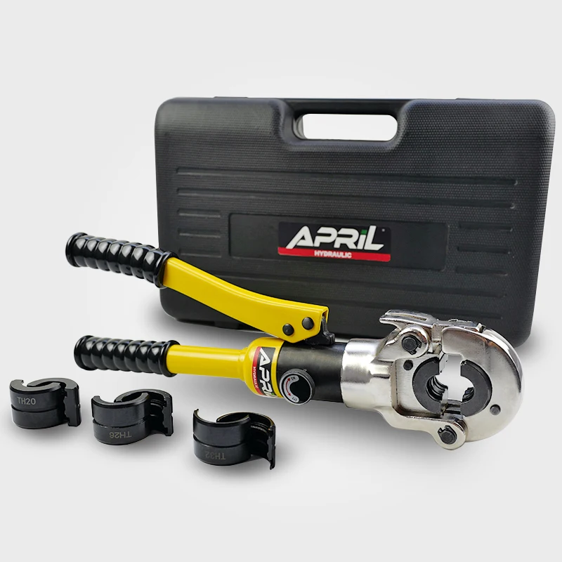 

Hydraulic Pex Clamping Tools AG-132TH for connecting PEX pipe fitting PB pipe copper AL with dies of TH16,20,26,32mm