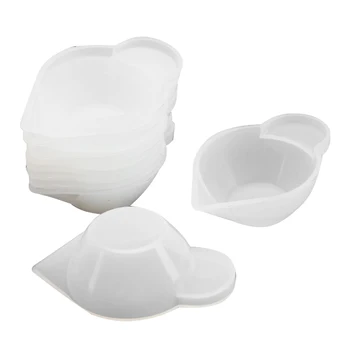 

10pcs/set Silicone Mold Cup Dispenser Epoxy Resin Color Modulation Mold For DIY Jewelry Making Tools Accessories