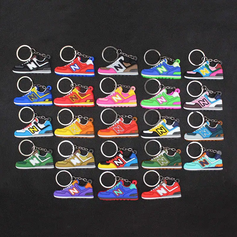 

New NB574 Shoe Keychain Men Women Kids Key Ring Gift Hot Fashion Shoes Key Chain Key Holder For Man