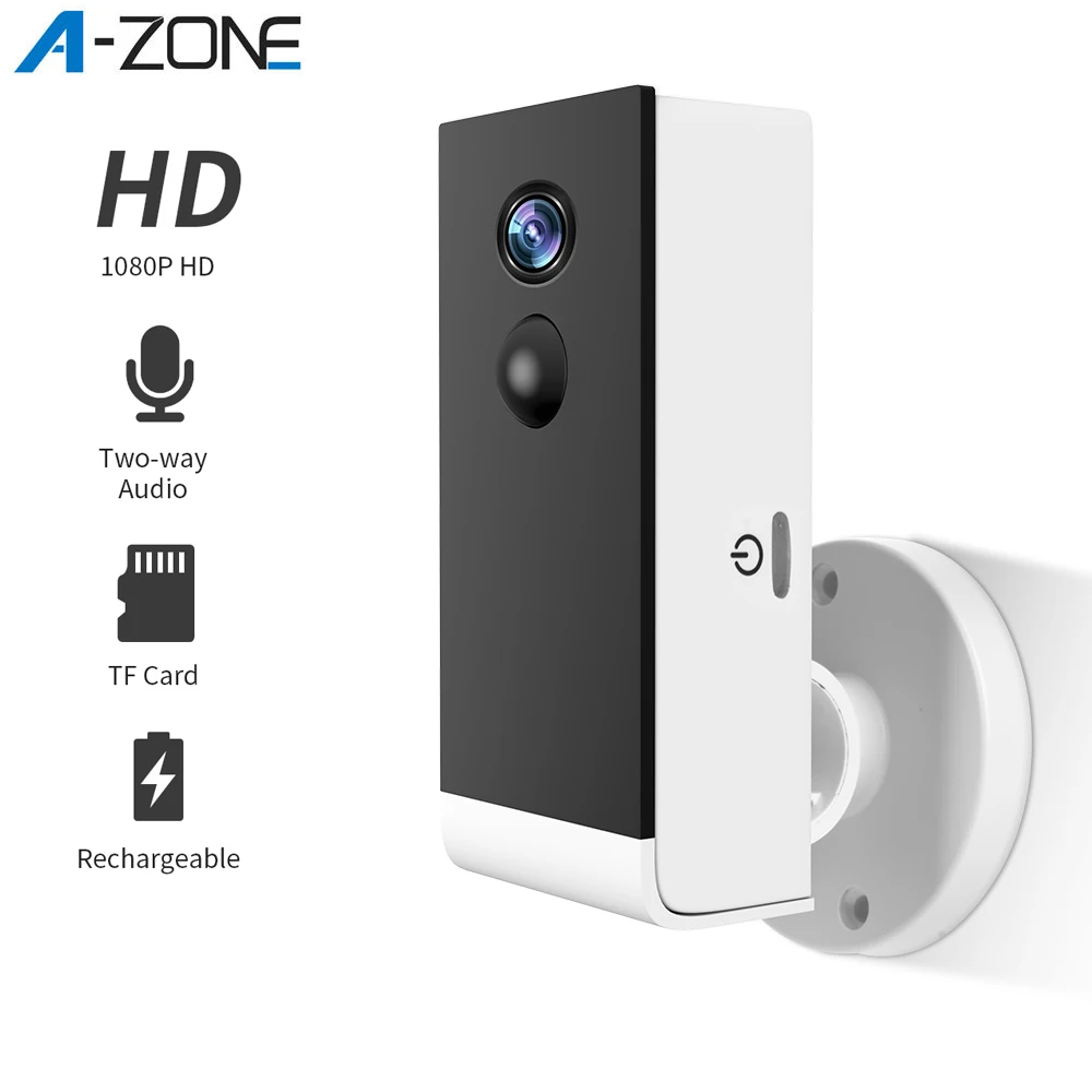 Ceny A ZONE 1080P akumulator kamera wifi wykrywanie ruchu pir zewnętrzna bezprzewodowa ochrona IP kamera wideo nadzór