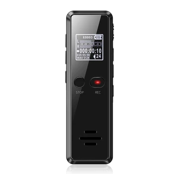 

Professional Digital Voice Activated Recorder Pen Audio Recording Mini Dictaphone WAV MP3 Player Noise Reduction Long Distance