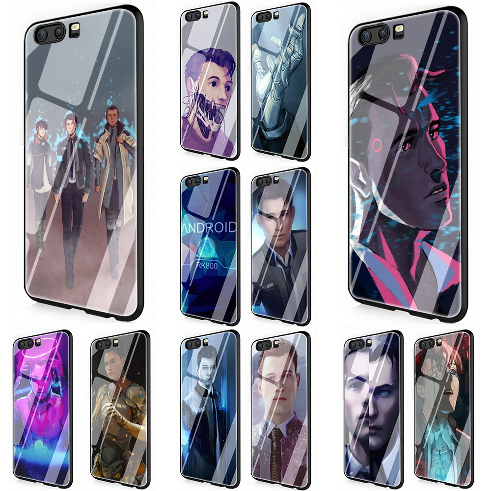 Чехол для телефона из закаленного стекла Detroit Become RK800 Huawei P10 P20 P30 Y6 Y9 Honor 8X 7A 9 10 Lite Mate