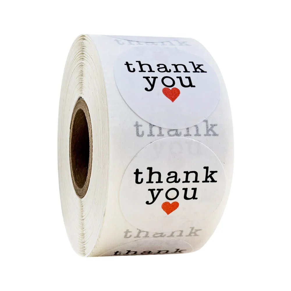 

500pcs love thank you stickers sheet baked food packaging decoration seal label cute scrapbook stationery stickers