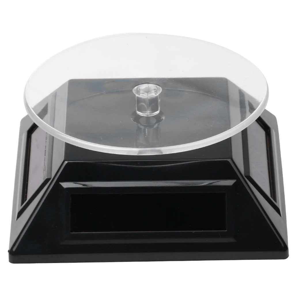

2 Solar Powered Rotating Turntable Jewellery Mobile Display Stand Organiser