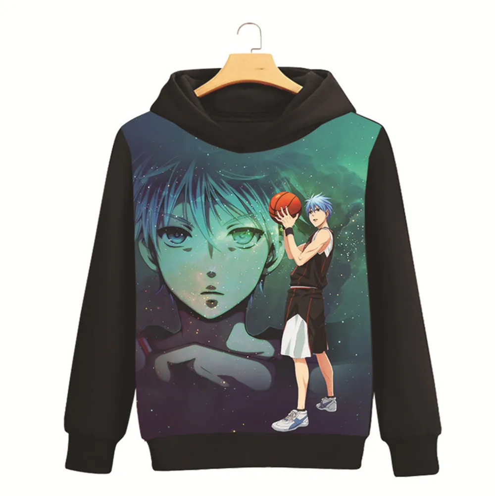Толстовка унисекс с капюшоном Kuroko no Basuke пальто для баскетбола толстовки Tetsuya