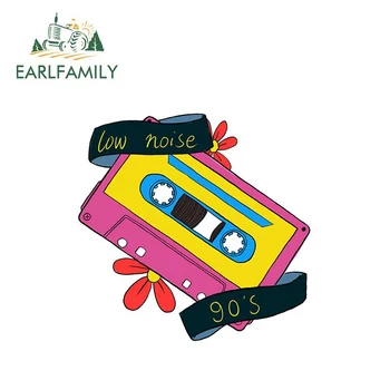 

EARLFAMILY 13cm x 12.8cm Pop wind tape Car Sticker and Decals JDM RV Truck Vinyl Waterproof Car Accessories Auto Retro Sticker
