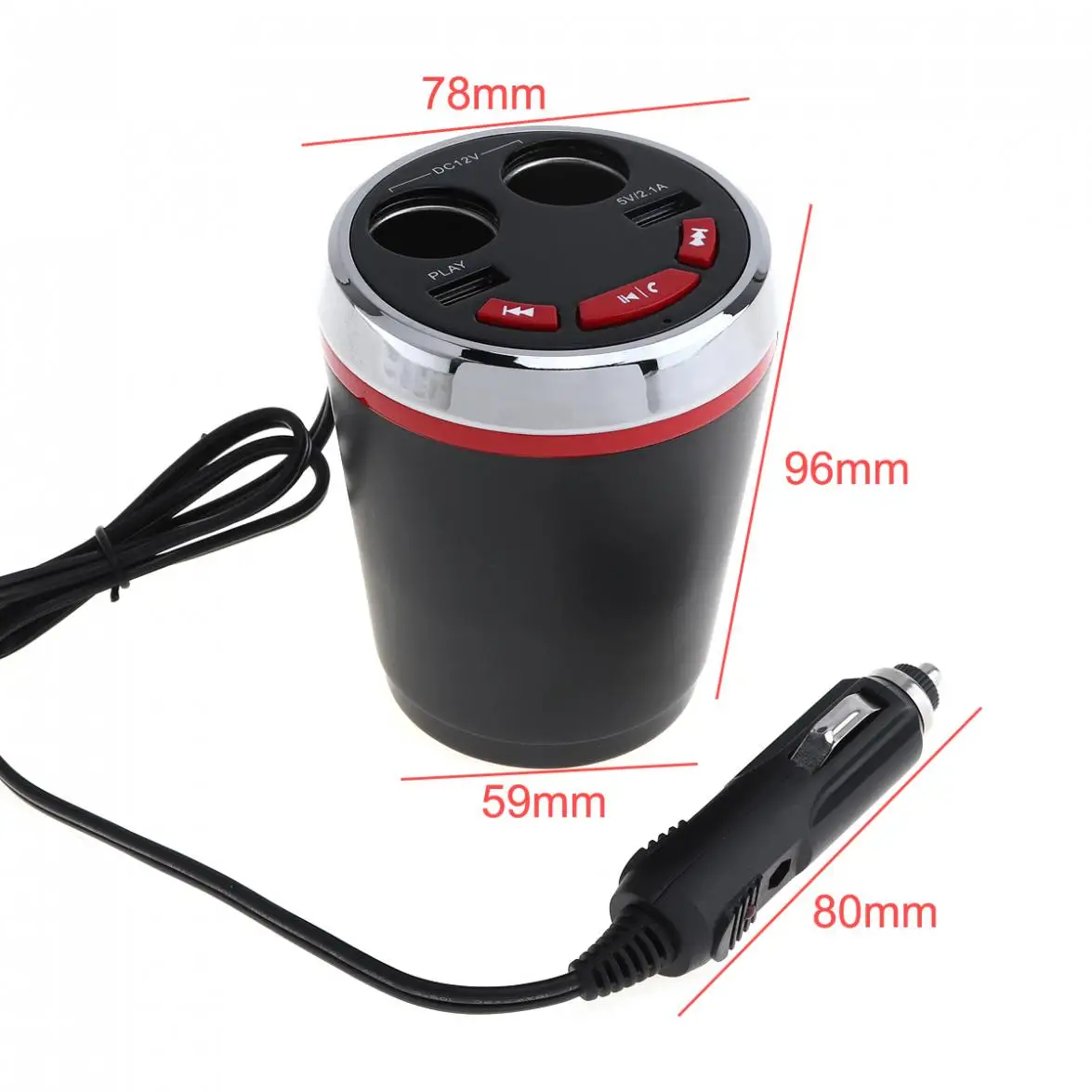 Автомобильный Bluetooth MP3 музыкальный плеер комплект авто радио плеер Hands-free fm-передатчик расширение 2 способ прикуривателя адаптер