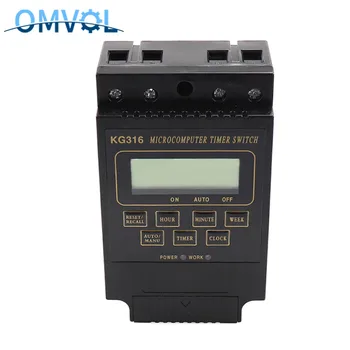 

1PC DIN Rail mounting microcomputer timer switch KG316 KG316T programmable 10A Din Rail Digital Time Switch