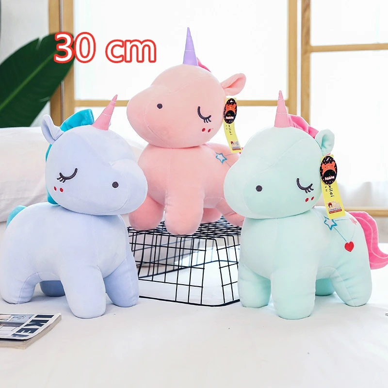 30cm Cute Unicorn Plush Doll Star Unicorn Dolls Animal Stuffed