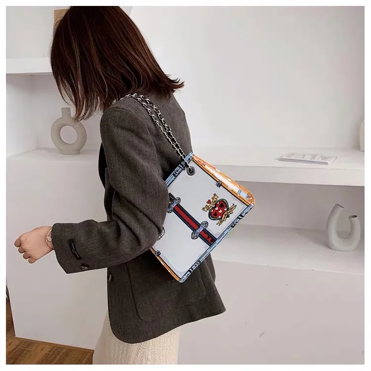Bolsos de цепи, заклепки, отличное качество para mujer Mujer bolsos de diseñador de bolso de hombro de moda bolsos de cuero de para mujer