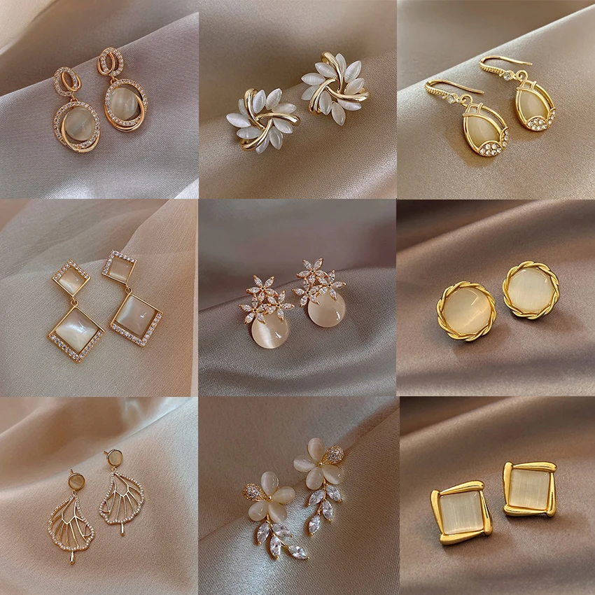 Women Stud Earrings Fashion Jewelry Brincos Crystal Earing Luxury Design Arrival 