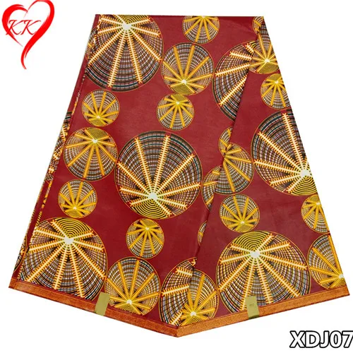 LIULANZHI африканская восковая хлопковая ткань java восковая печать ткани нигерийское Анкара африканская ткань настоящий воск Принт 6ayrds для одежды XDJ02 - Цвет: XDJ07