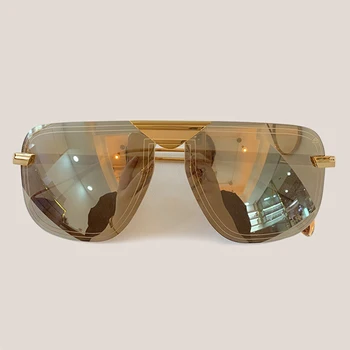

Vintage Oversize Goggle Sunglasses Women/Men With Box Brand Designer Mirror Sun Glasses UV400
