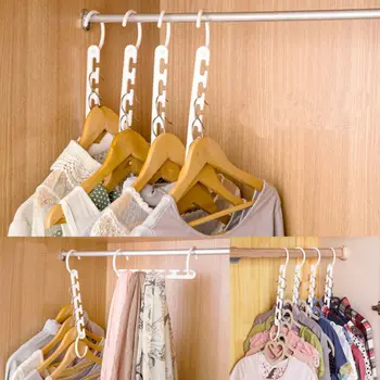 

8 PCS Portable Multi-function Stainless Steel Pants Hanger Anti-slip Hanger