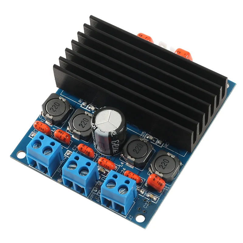 1PC TDA7492 Amp Class D High-Power Digital Amplifier Board 2x50W W/ Radiator Speaker Amplifiers Moduler
