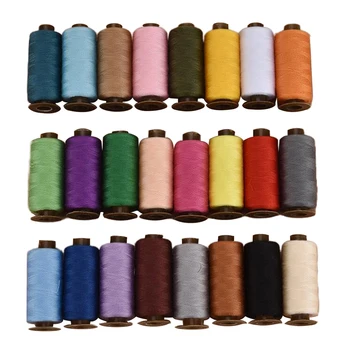 

24 Spools 24 Colours Finest Quality Sewing Thread Reel for Hand Machine 500yards