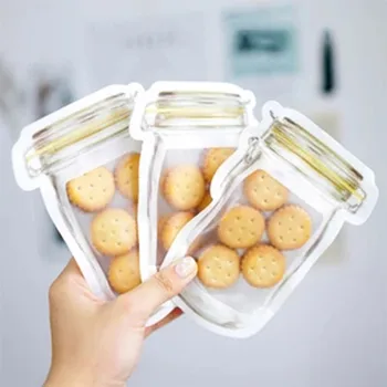 

10Pc Preservation Fridge Freezing Food Storage Reusable Jar Bags Fresh Produce odorless resealable BPA-free Food Storage Bags#