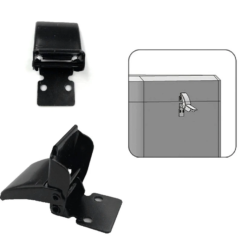 4 Pcs A27 Black Concealed Toggle Loaded Latch Catch Clamp for Case, Toolbox,Cleaner,Cabinet Boxes