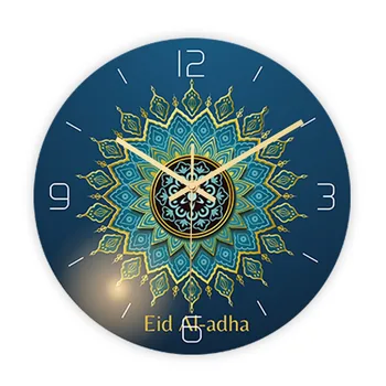 

Digital Wall Clock Waterproof Wall Clock Modern Design 2019 3D Frameless 3D Decal Sticker Muslim Ramadan Mubarak Home Decor W731