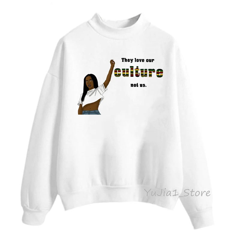 Y11108W Melanin print лучшие друзья Толстовка для женщин kawaii черный Девушки BFF друзья ТВ шоу худи с надписью vogue 90s хипстер уличная одежда - Цвет: Y11108W